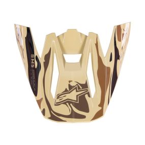 Visière Alpinestars S-M5 Mineral Marron Foncé Kangourou Matt