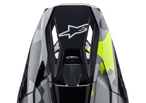 Visière Alpinestars S-M5 Rover 2 Gris Foncé Jaune Fluo Brillant