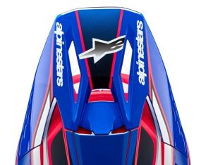 Visière Alpinestars S-M5 Sail Blanc Rose Diva Bleu Enamel Brillant