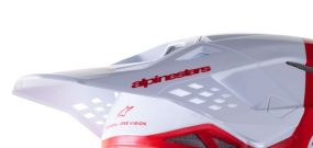 Visiere Alpinestars S-M8 Radium 2 Rouge Blanc Brillant