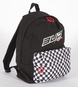 Sac à dos School Bud Racing Checkers Noir/Blanc