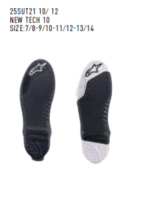 Semelles Alpinestars Noir Tech 10 (Depuis 2020)