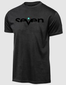 Tee Shirt Enfant Seven Brand Noir Noir