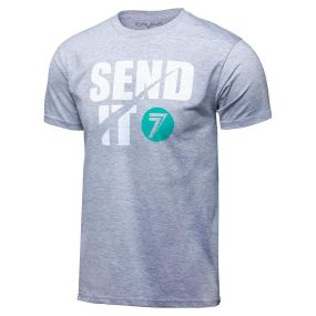 Tee Shirt Enfant Seven Send It Gris Chiné