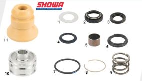 Showa rear shock seal head and stopper rubber