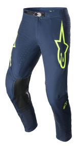 Pantalon Alpinestars Supertech Bruin Bleu Nuit Jaune Fluo