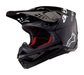 Casque Alpinestars Supertech M10 Flood Noir Gris Foncé Matt & Brillant
