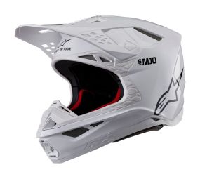 Casque Alpinestars Supertech M10 Solid Blanc Brillant