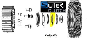 Circlip Ø30mm pour embrayage SUTER