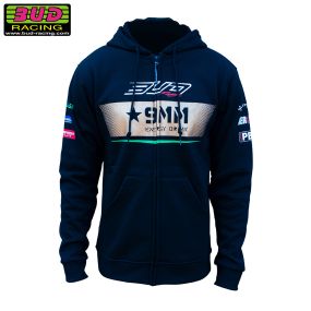 Sweat Team Bud Racing à Capuche Zippé 21 Noir
