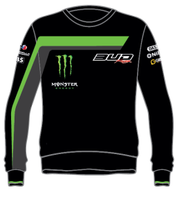 Sweat Staff Bud Racing 18 Vert/Noir