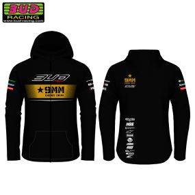 Sweat Team Bud Racing à Capuche Zippé Team 21 Gris