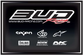 Tapis de sol Work BUD RACING Noir Gris