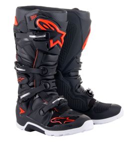 Bottes Alpinestars Tech 7 Enduro Noir Rouge Fluo