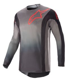Maillot Alpinestars Techstar Sein Noir Rouge Fluo