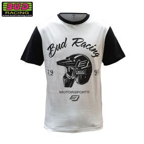 Tee shirt Bud Racing Helmet Blanc Noir