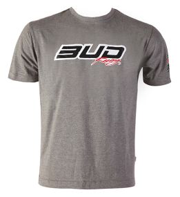 Tee shirt BUD racing Logo chiné gris