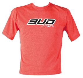 Tee shirt BUD racing Logo chiné rouge