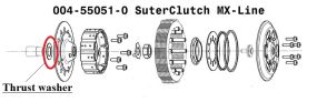 Rondelle de butée Suterclutch MX-Line KTM/HVA/GASGAS
