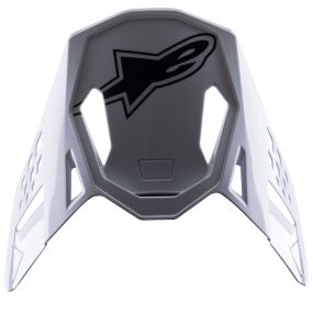 Visiere Alpinestars S-M8 Factory Noir Blanc Rouge Brillant