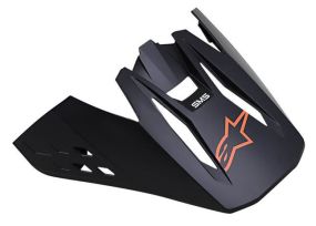 Visiere Alpinestars S-M5 Compass Noir Orange Fluo Matt