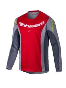 Maillot Enfant Alpinestars Racer Melt Rouge Gris