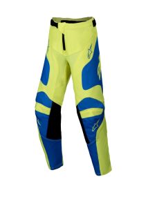 Pantalon Enfant Alpinestars Racer Veil Jaune Fluo Bleu