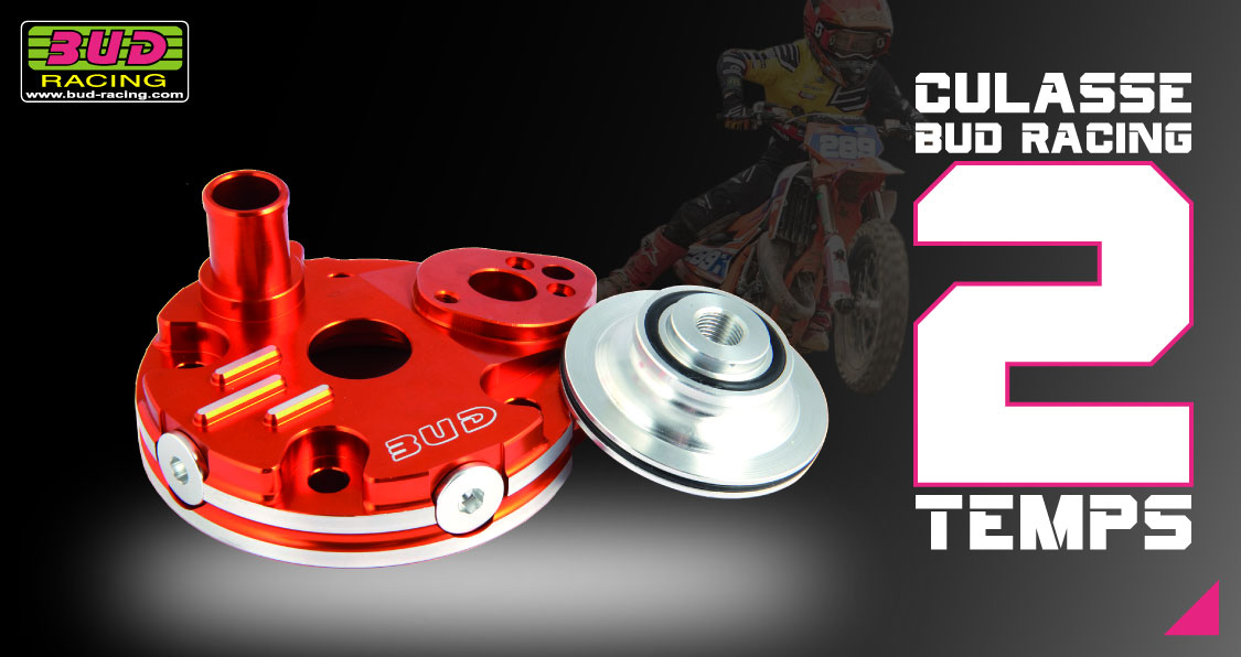Culasse Bud Racing 2 temps Motocross et Enduro 