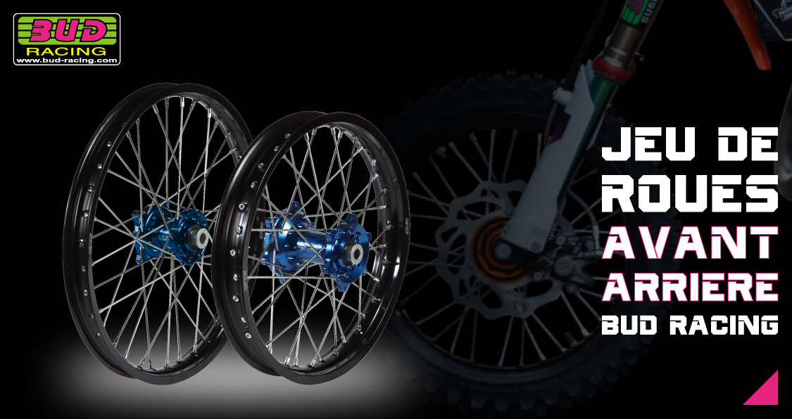 Jeu de roues Motocross et Enduro Bud Racing 