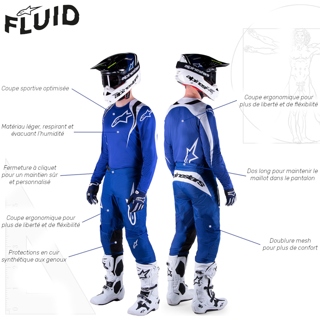 Equipement de Motocross Alpinestars Fluid 2023