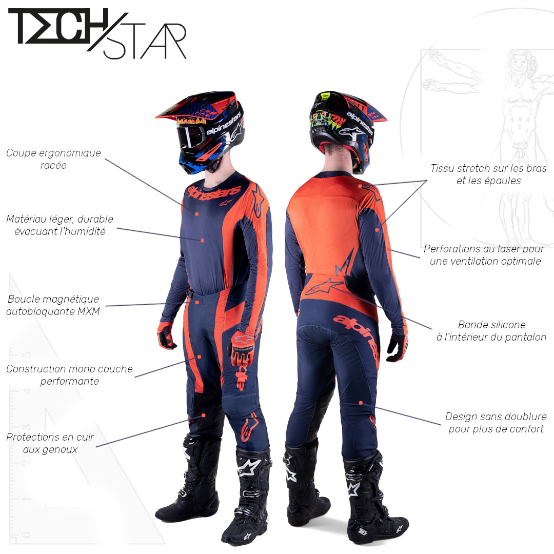 Equipement de Motocross Alpinestars Techstar 2023