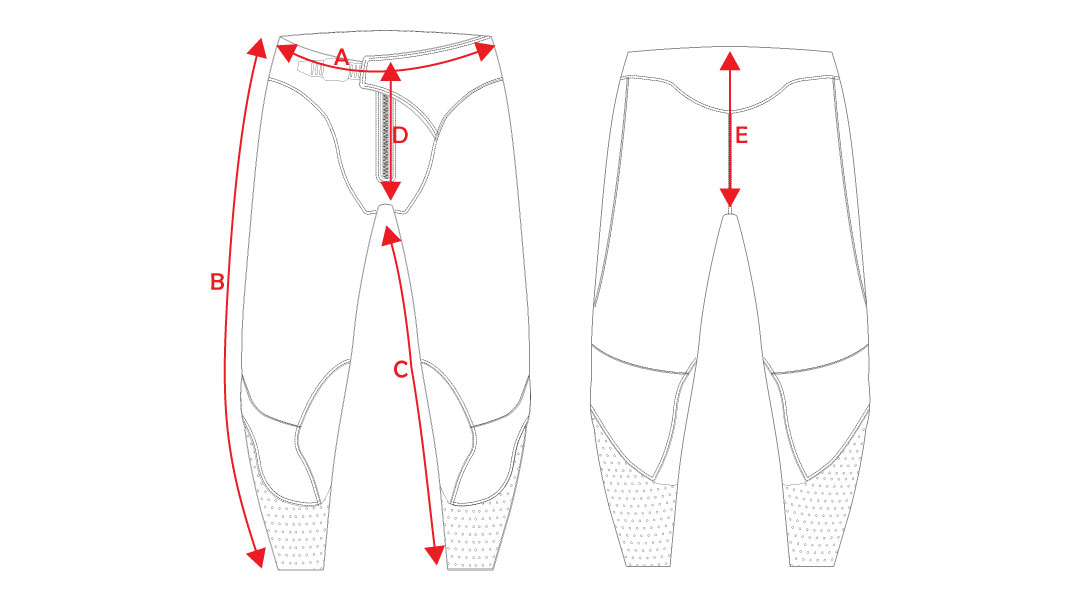 Guide de taille Pantalon de Motocross Bud Racing SX FIT Adulte
